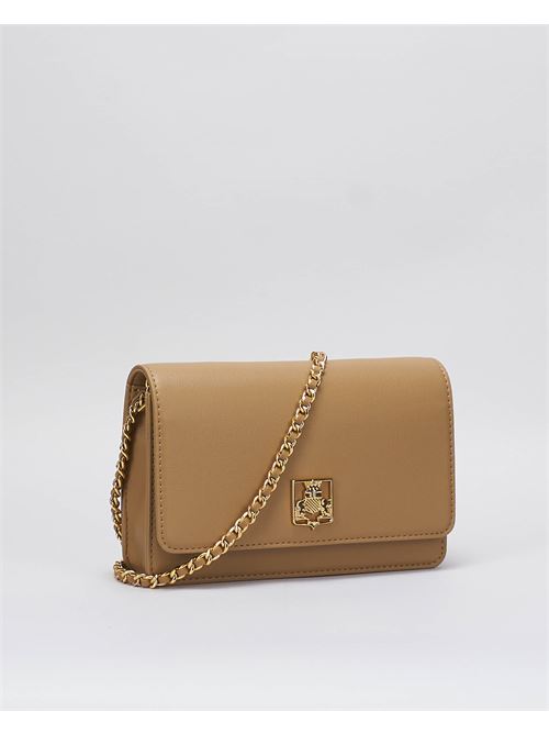 Synthetic shoulder bag with logo plaque Elisabetta Franchi ELISABETTA FRANCHI | Bag | BS01A46E2032